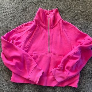Lululemon Scuba Funnel Pink Quarter-Zip Pullover XS/S